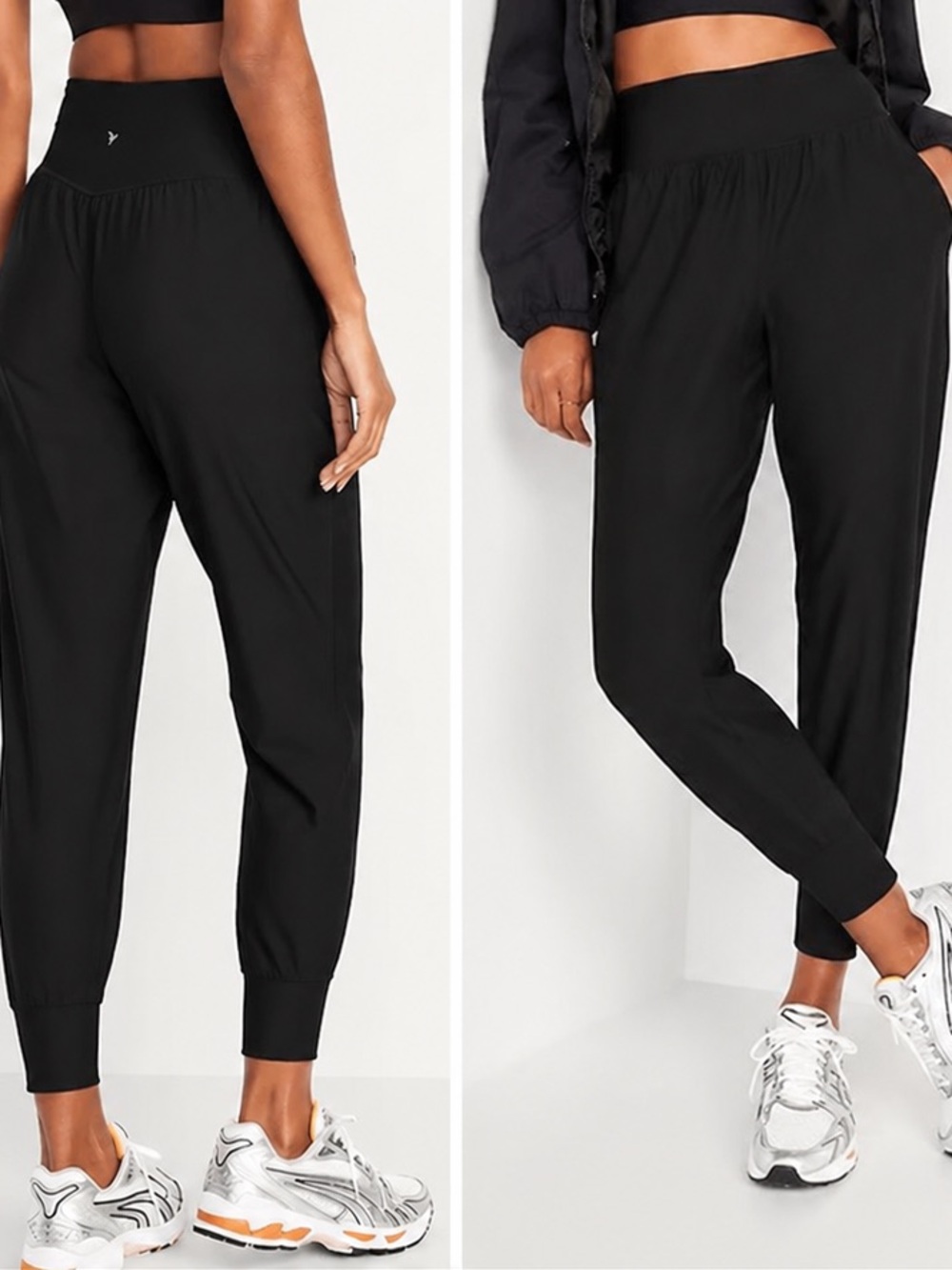 Old Navy PowerSoft Black High-Rise Joggers - Picture 5 of 5